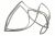 0060810242A 49052816 GUARNIZIONE FREEZER SILVER