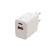 728208 Caricabatterie da rete 2 porte USB A+C 230V QC3.0 PD 20W bianco