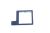 140208196026 Cornice pulsante nera 56,7x40,5x1 mm