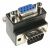 65265 ADATTATORE SUB-D 9 PIN MASCHIO> FEMMINA 270 ° ANGOLO