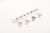 133.0059.157 Pannello comandi argento pulsante 3V Faber