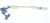 885321 Cerniera destra completa per porta scorrevole DW50