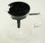 2911 Caraffa in vetro con coperchio nero
